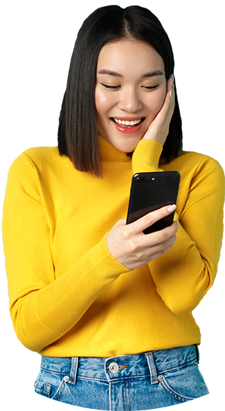 Mujer sorprendida